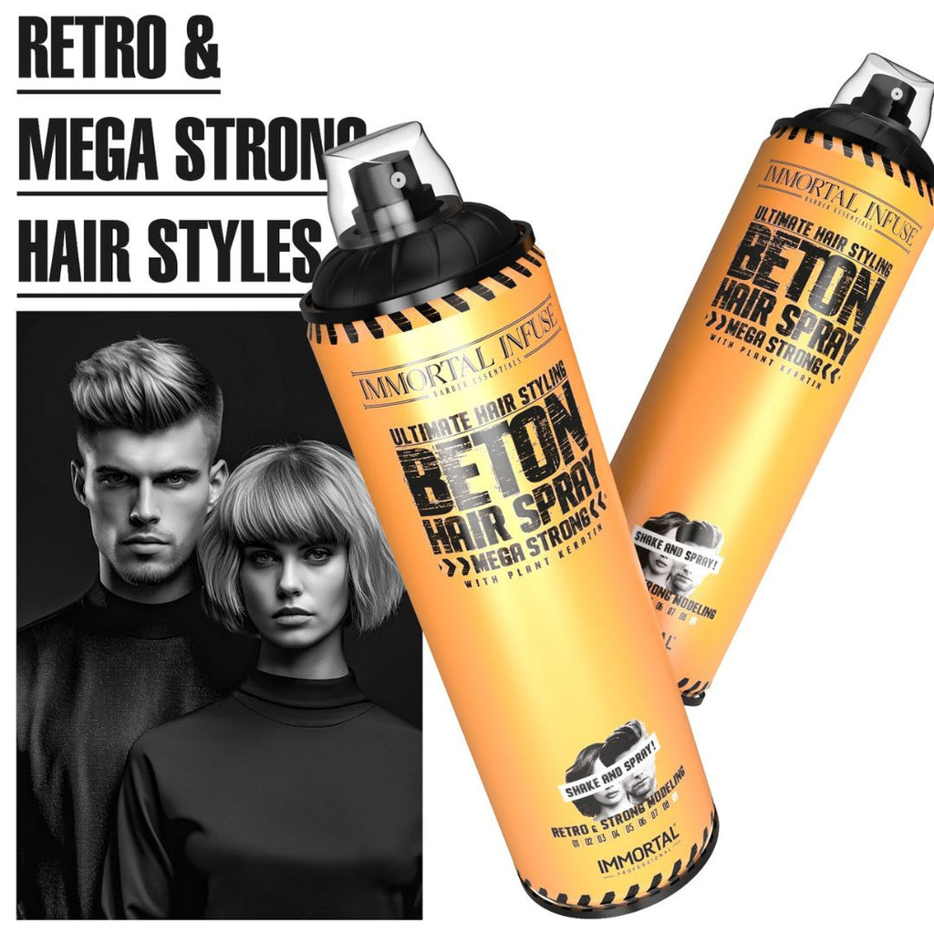 Immortal Infuse Beton Hair Spray Mega Strong 500ml