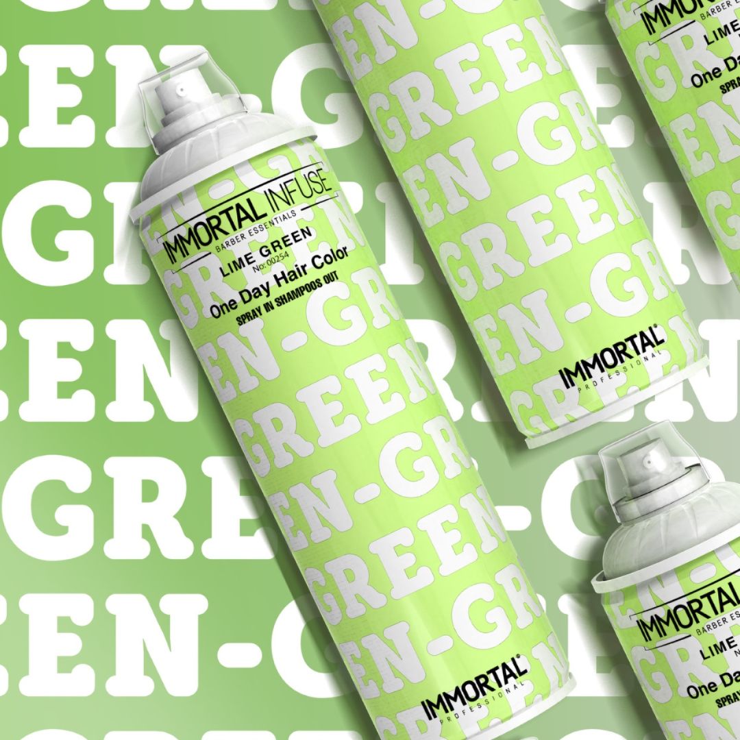 Immortal Infuse One Day Hair Color Spray Lime Green 200ml