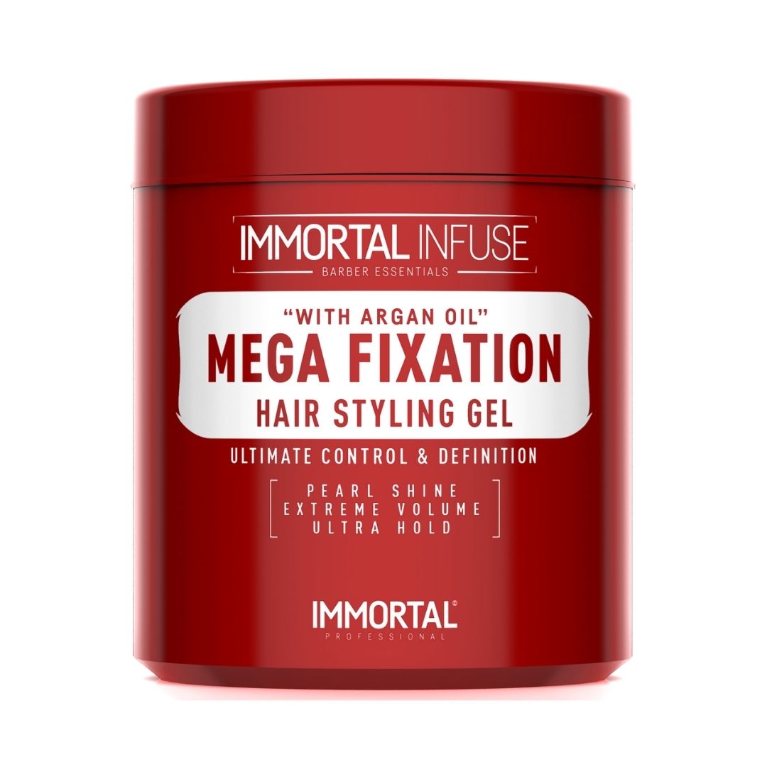 Immortal Infuse Mega Fixation Hair Styling Gel With Argan Oil 500ml