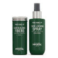 Immortal NYC Hair Building Fibers 20g & Fiber Locking Spray 150ml 2-in-1 Set - Black