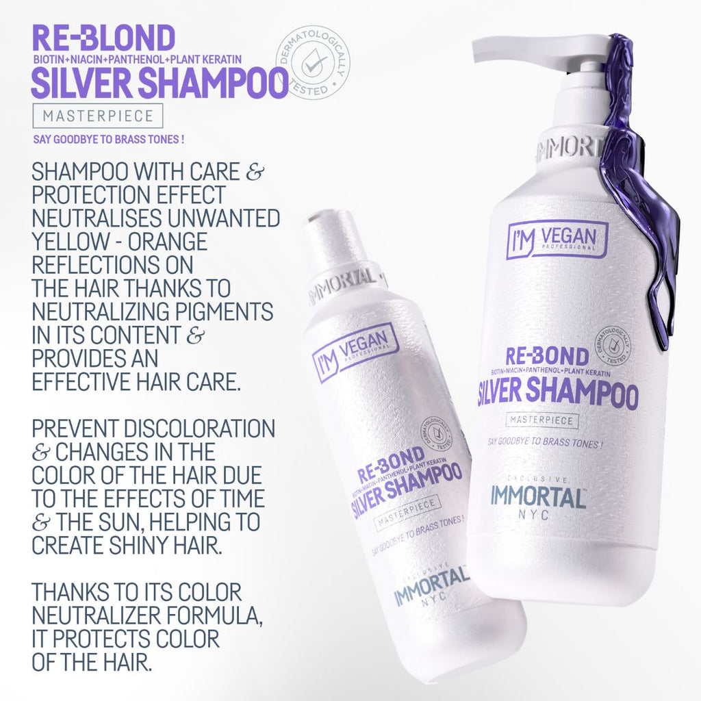 Immortal NYC Re-Bond Silver Shampoo 500ml