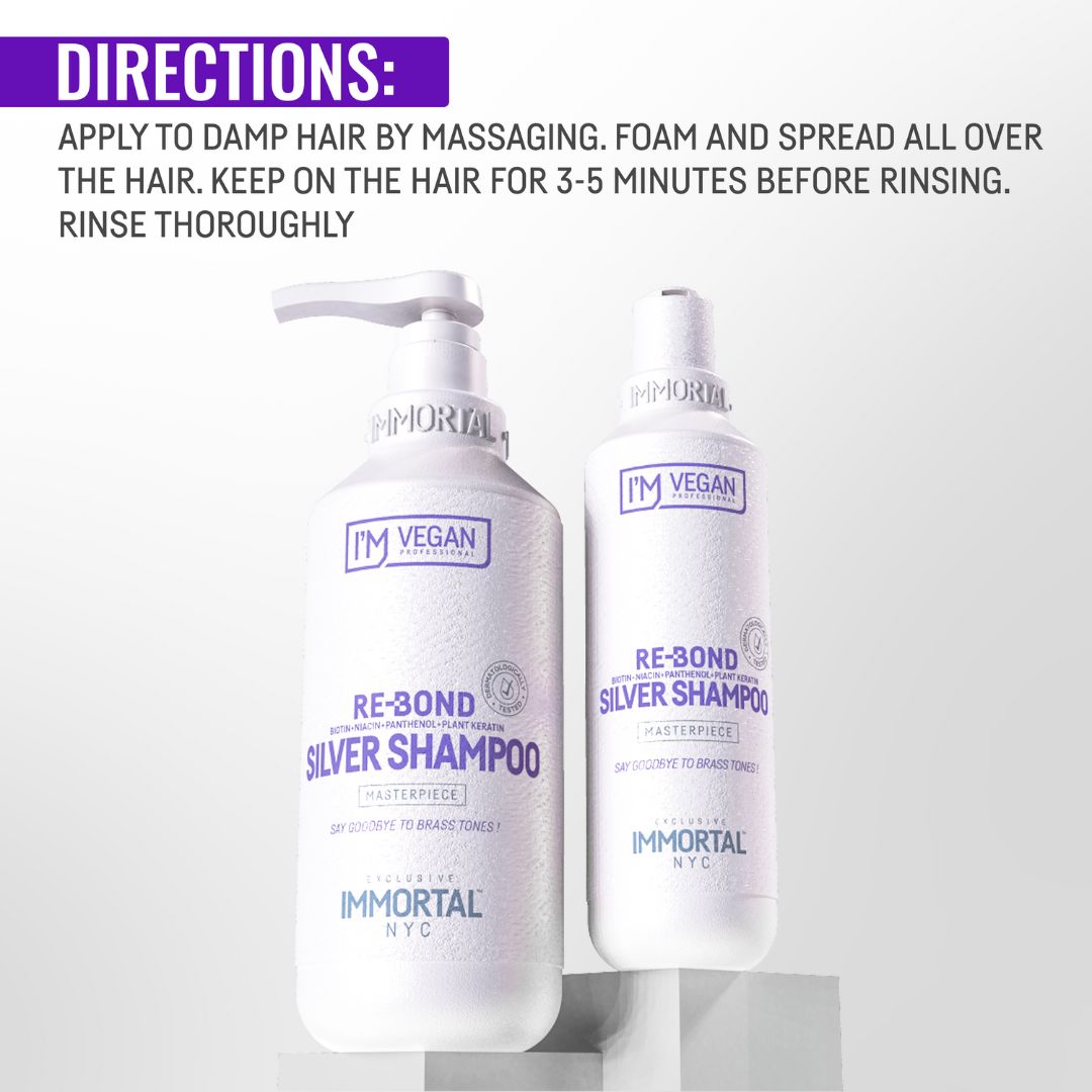 Immortal NYC Re-Bond Silver Shampoo 500ml