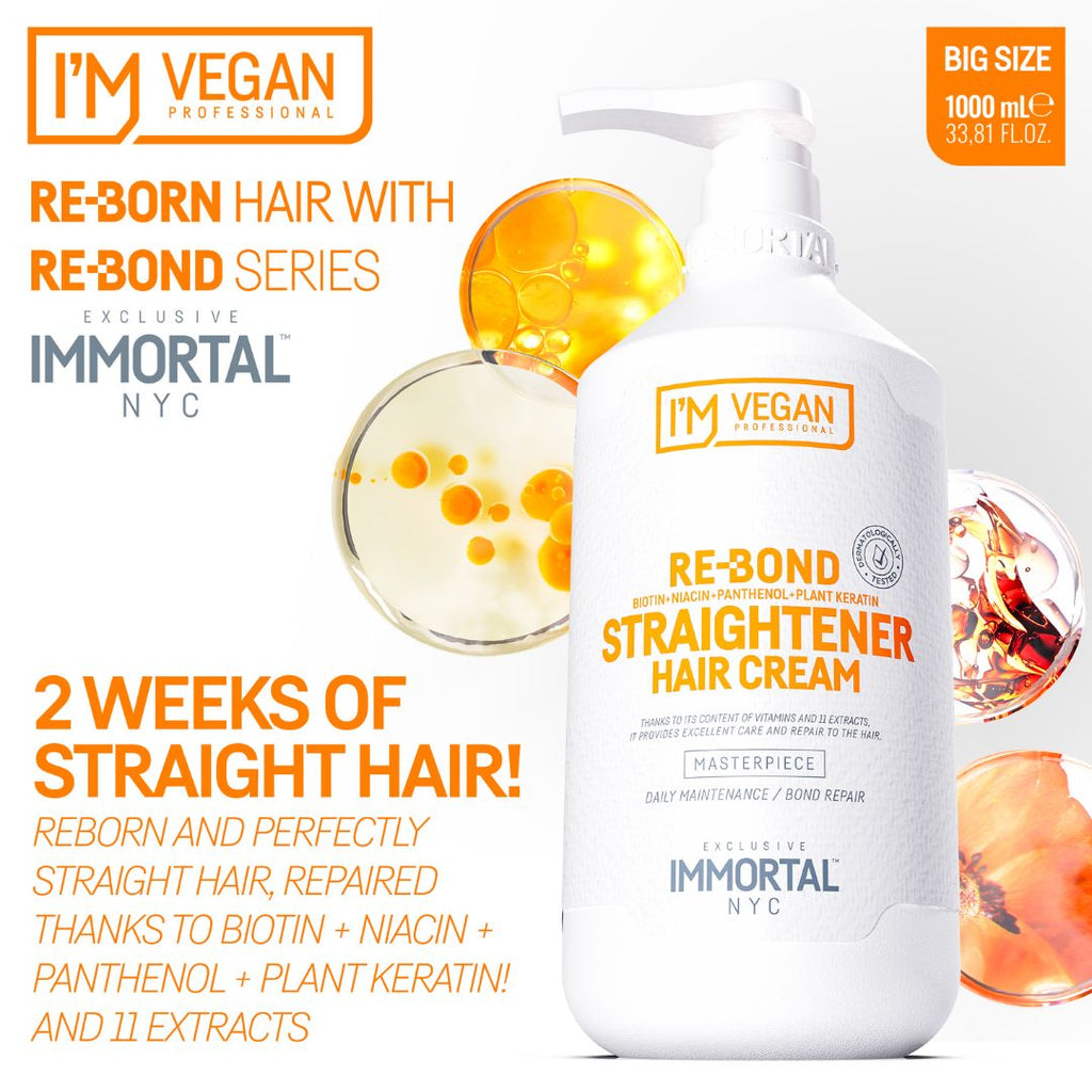 Immortal NYC Re-Bond Hair Straightener Cream 1000ml