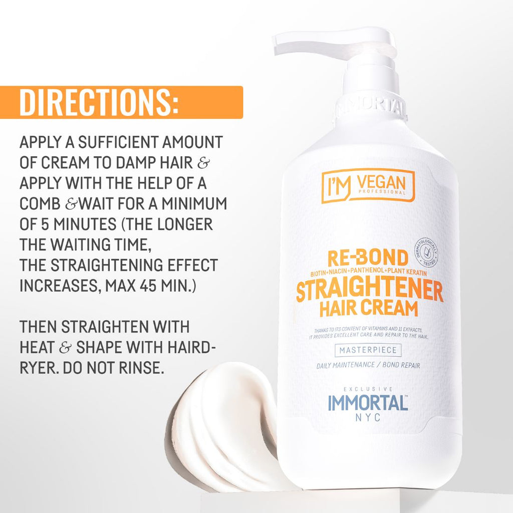 Immortal NYC Re-Bond Hair Straightener Cream 1000ml