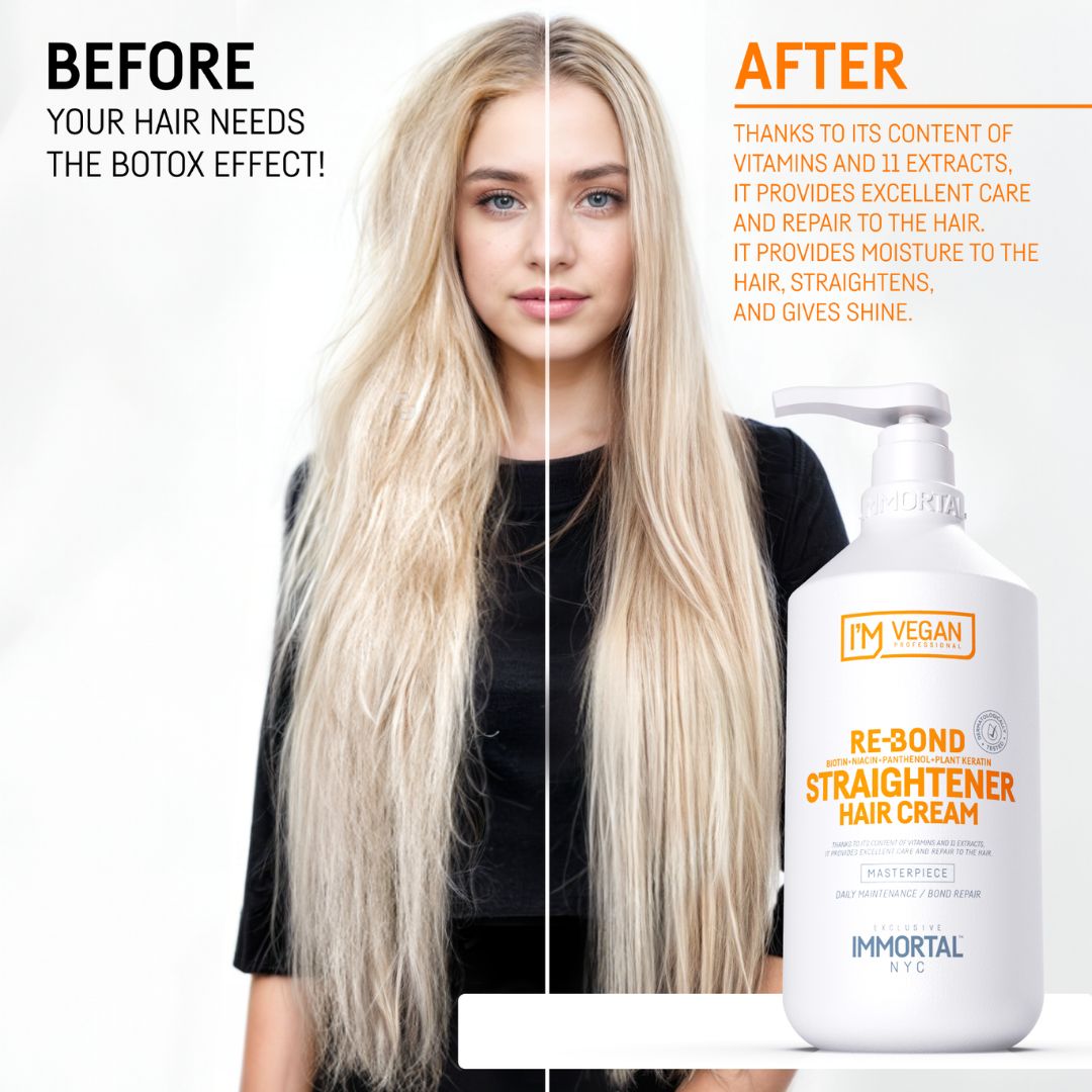 Immortal NYC Re-Bond Hair Straightener Cream 1000ml