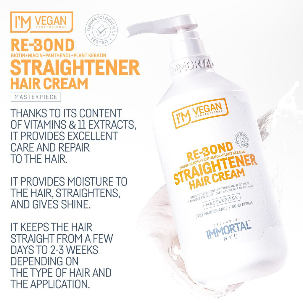 Immortal NYC Re-Bond Hair Straightener Cream 1000ml