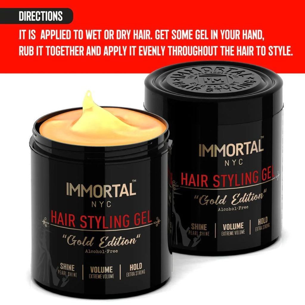 Immortal NYC Hair Styling Gel Gold Edition 500ml