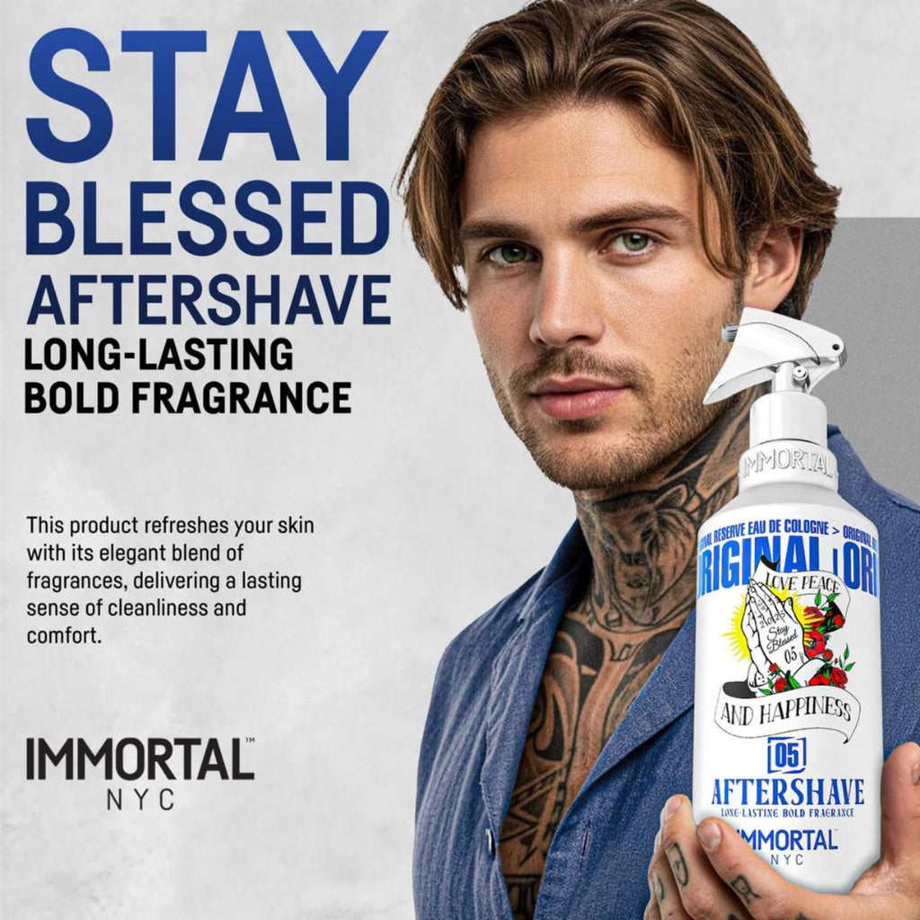 Immortal NYC Stay Blessed 05 Barber Aftershave Cologne 500ml