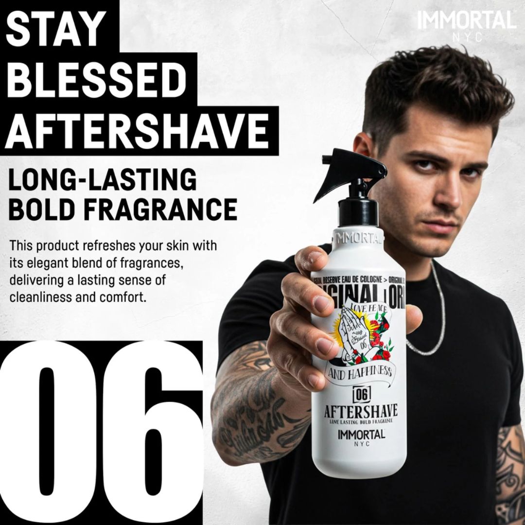 Immortal NYC Stay Blessed 06 Barber Aftershave Cologne 500ml