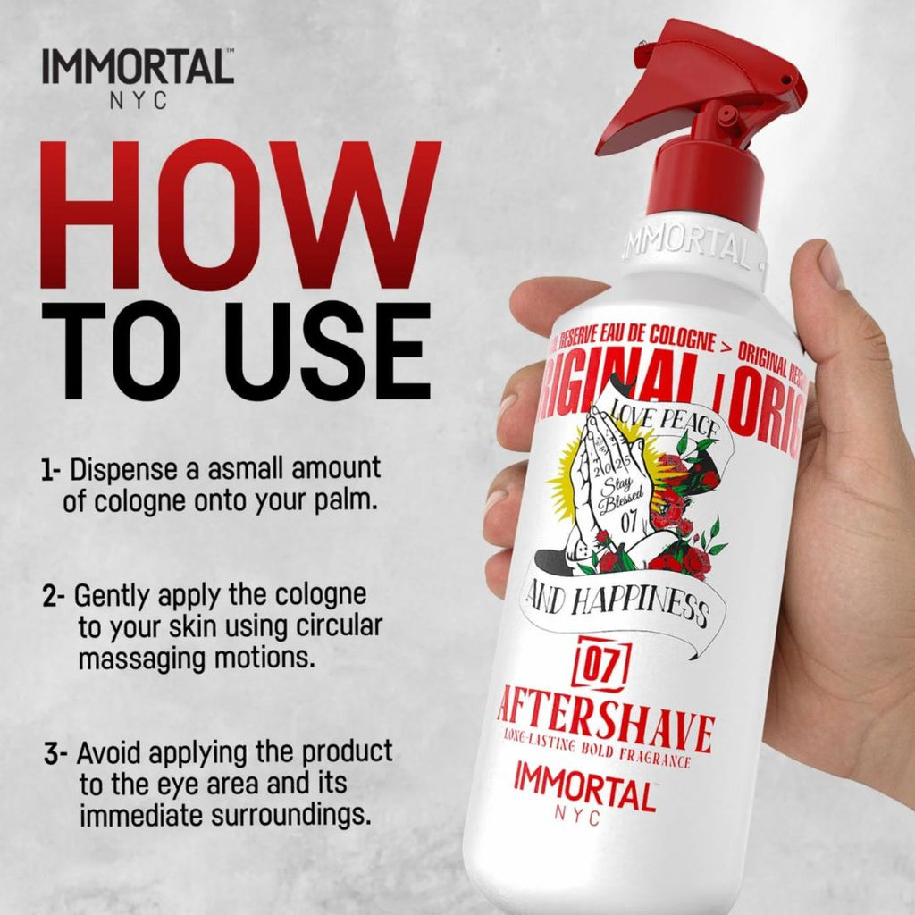 Immortal NYC Stay Blessed 07 Barber Aftershave Cologne 500ml