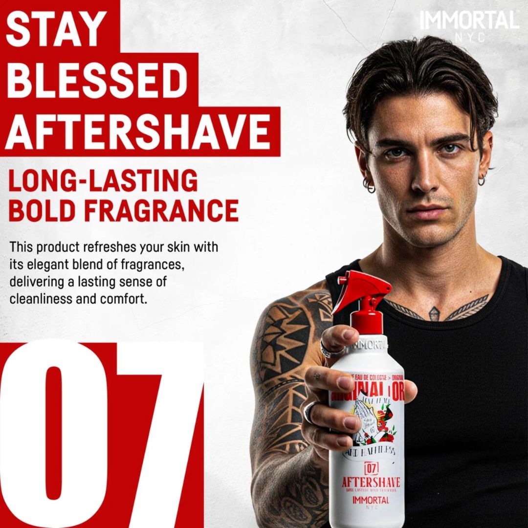 Immortal NYC Stay Blessed 07 Barber Aftershave Cologne 500ml