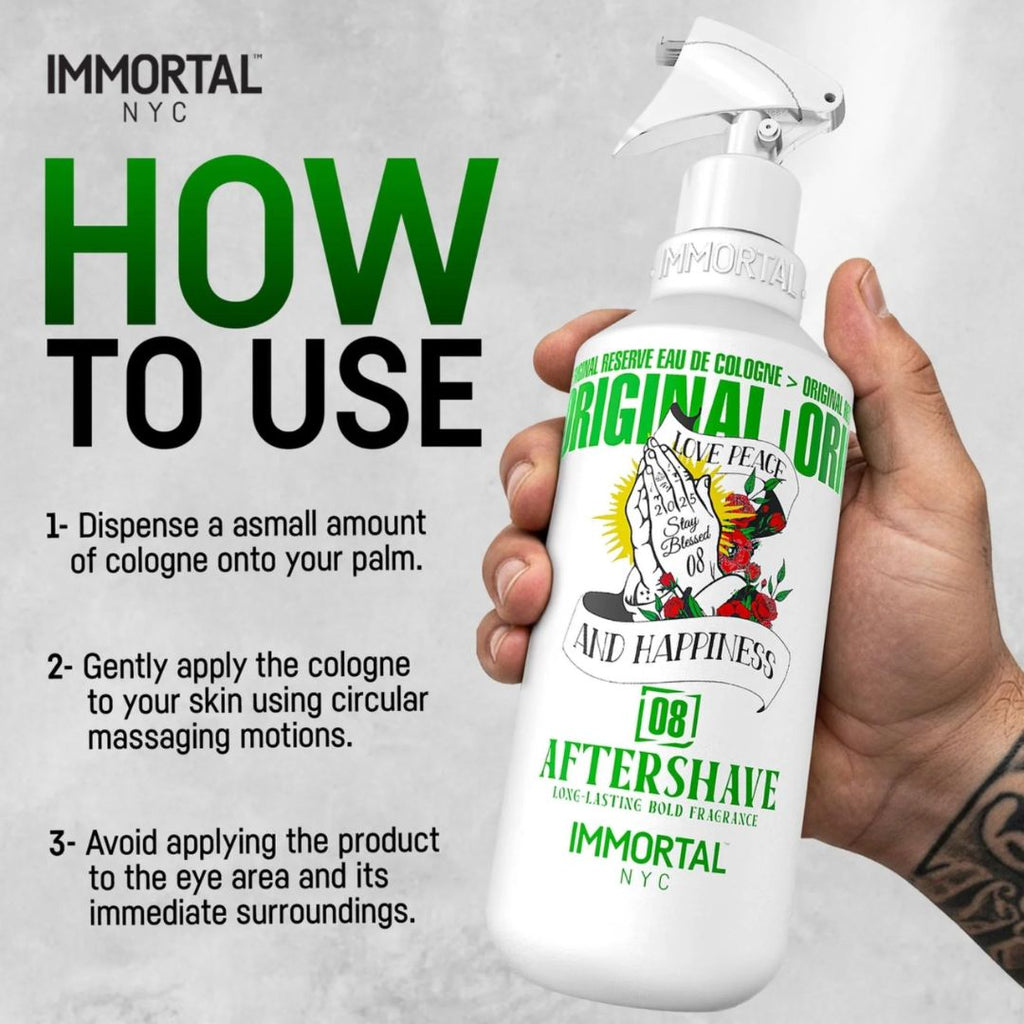Immortal NYC Stay Blessed 08 Barber Aftershave Cologne 500ml